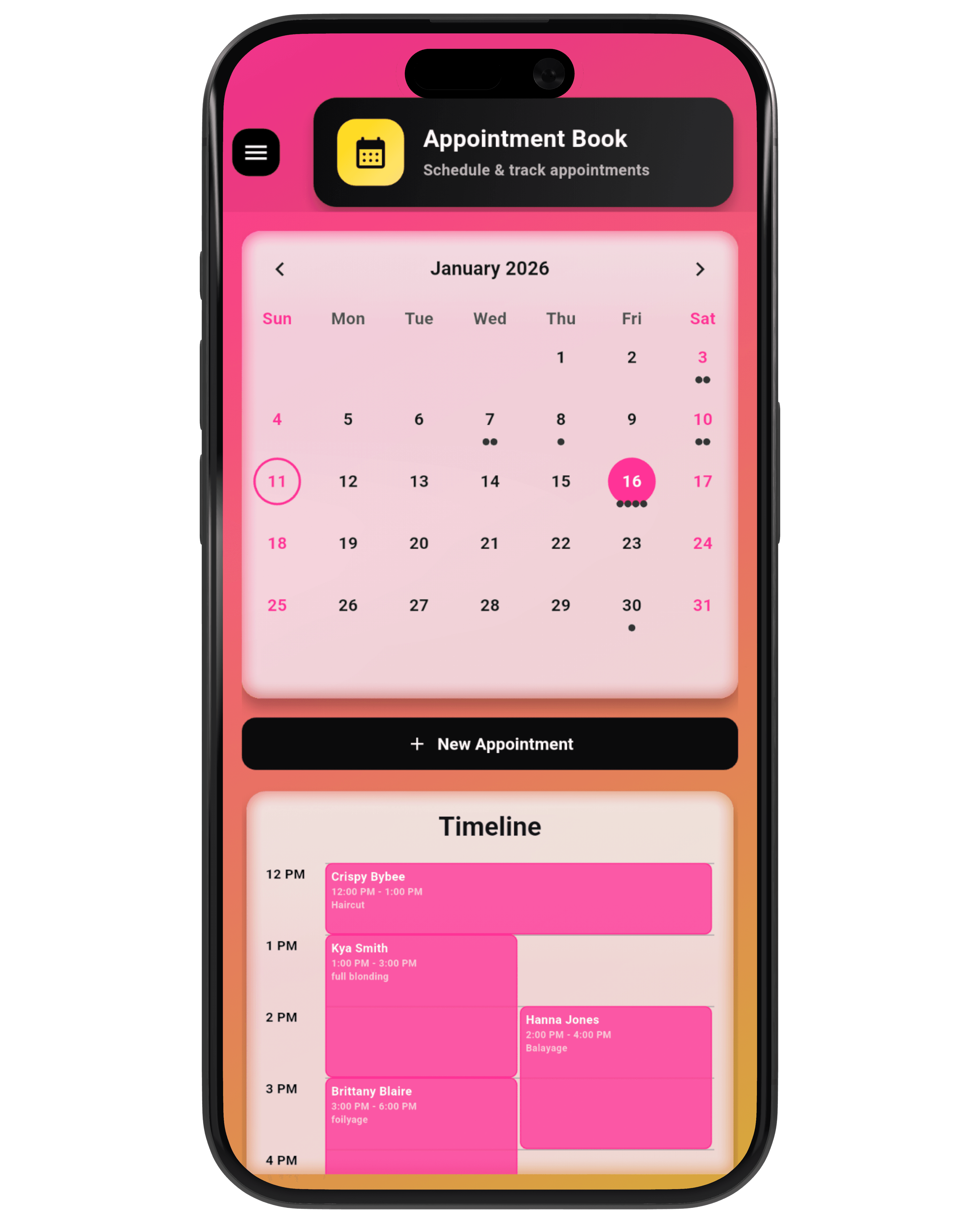 Appointment scheduler
