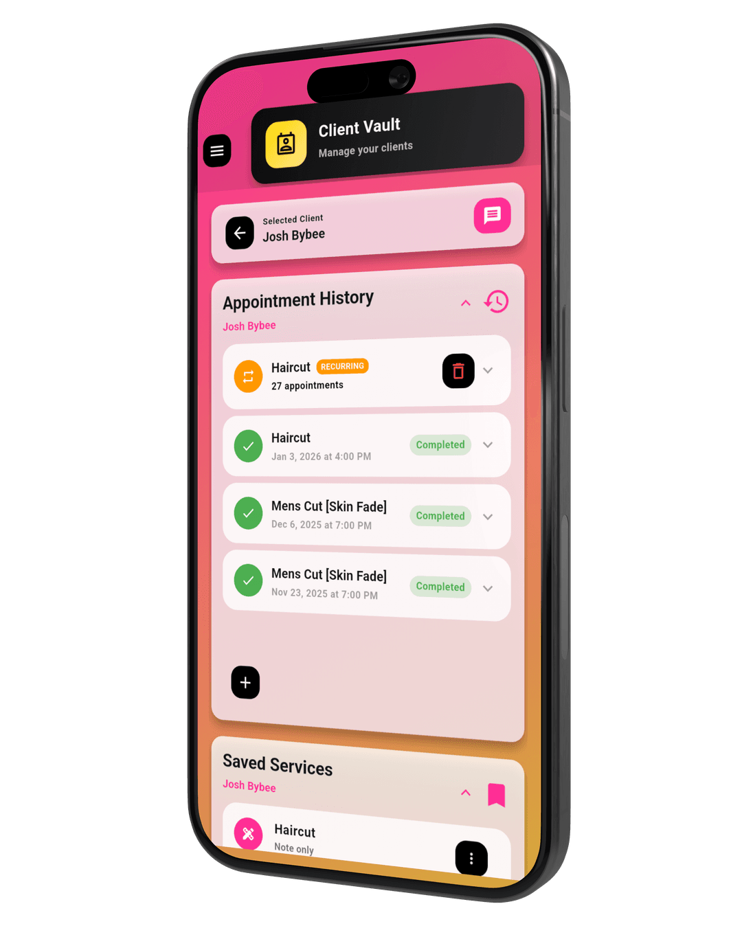 Client vault preview
